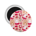 cute christmas cartoon 2.25  Magnets