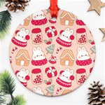 cute christmas cartoon Ornament (Round)