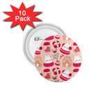 cute christmas cartoon 1.75  Buttons (10 pack)