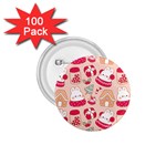 cute christmas cartoon 1.75  Buttons (100 pack) 