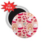 cute christmas cartoon 2.25  Magnets (10 pack) 