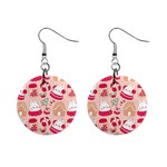 cute christmas cartoon Mini Button Earrings