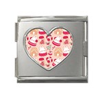 cute christmas cartoon Mega Link Heart Italian Charm (18mm)