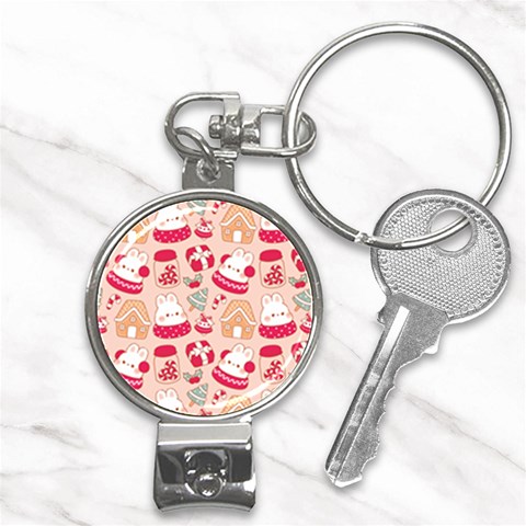 cute christmas cartoon Nail Clippers Key Chain from ArtsNow.com Front