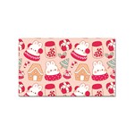 cute christmas cartoon Sticker (Rectangular)