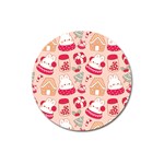 cute christmas cartoon Magnet 3  (Round)