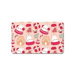 cute christmas cartoon Magnet (Name Card)