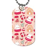 cute christmas cartoon Dog Tag (One Side)