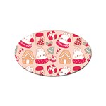 cute christmas cartoon Sticker Oval (10 pack)