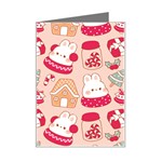 cute christmas cartoon Mini Greeting Card