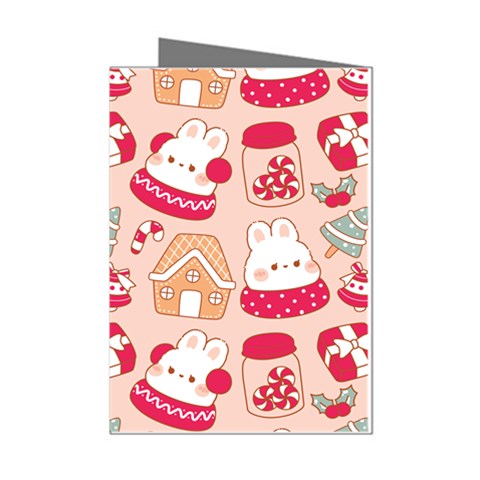 cute christmas cartoon Mini Greeting Cards (Pkg of 8) from ArtsNow.com Left