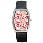 cute christmas cartoon Barrel Style Metal Watch