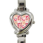 cute christmas cartoon Heart Italian Charm Watch