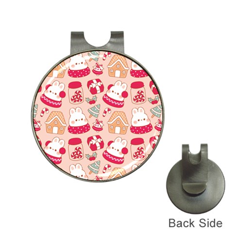 cute christmas cartoon Hat Clips with Golf Markers from ArtsNow.com Front