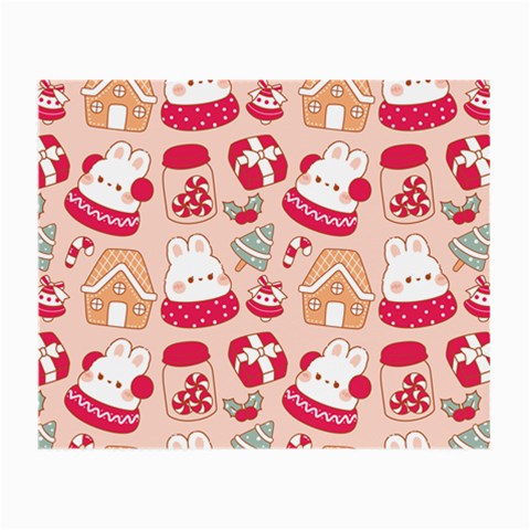 cute christmas cartoon Small Glasses Cloth (2 Sides) from ArtsNow.com Front