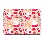 cute christmas cartoon Small Doormat