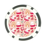 cute christmas cartoon Poker Chip Card Guard