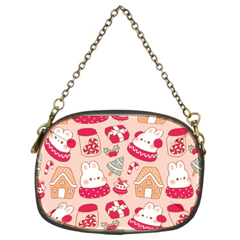 cute christmas cartoon Chain Purse (Two Sides) from ArtsNow.com Back