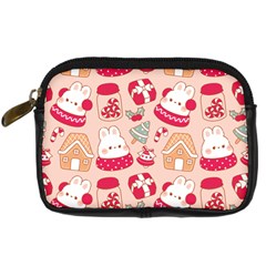 cute christmas cartoon Digital Camera Leather Case from ArtsNow.com Front