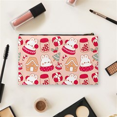 cute christmas cartoon Cosmetic Bag (Medium) from ArtsNow.com Back