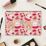 cute christmas cartoon Cosmetic Bag (Large)