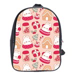 cute christmas cartoon School Bag (Large)