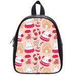 cute christmas cartoon School Bag (Small)