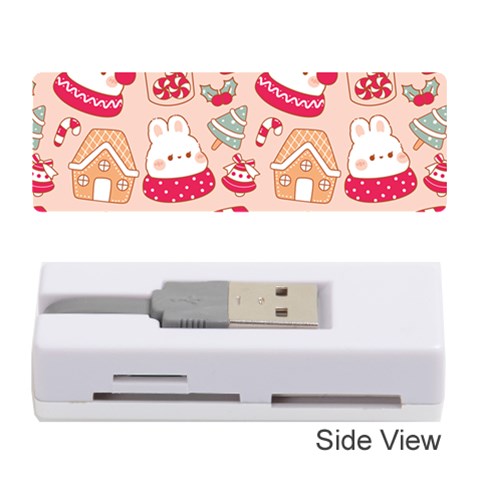 cute christmas cartoon Memory Card Reader (Stick) from ArtsNow.com Front