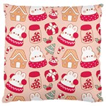 cute christmas cartoon Large Cushion Case (One Side)