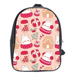 cute christmas cartoon School Bag (XL)