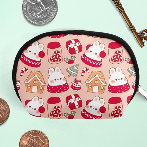 cute christmas cartoon Accessory Pouch (Medium) from ArtsNow.com Front