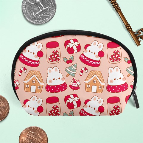 cute christmas cartoon Accessory Pouch (Large) from ArtsNow.com Front