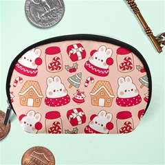 cute christmas cartoon Accessory Pouch (Large) from ArtsNow.com Back