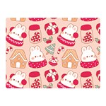 cute christmas cartoon Two Sides Premium Plush Fleece Blanket (Mini)