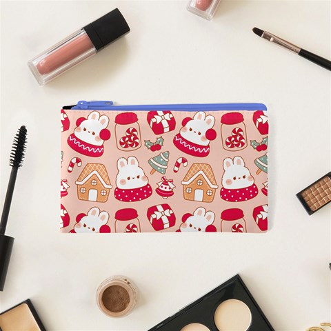 cute christmas cartoon Cosmetic Bag (XS) from ArtsNow.com Front