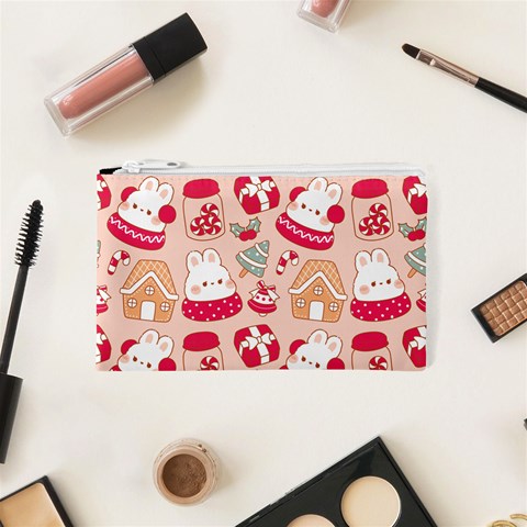 cute christmas cartoon Cosmetic Bag (XS) from ArtsNow.com Front