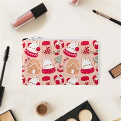 cute christmas cartoon Cosmetic Bag (XS) from ArtsNow.com Front