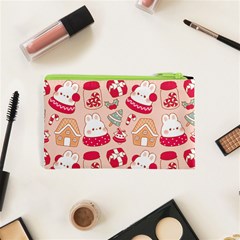 cute christmas cartoon Cosmetic Bag (XS) from ArtsNow.com Back