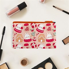 cute christmas cartoon Cosmetic Bag (XS) from ArtsNow.com Back