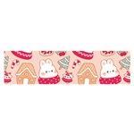 cute christmas cartoon Oblong Satin Scarf (16  x 60 )