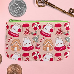 cute christmas cartoon Large Coin Purse from ArtsNow.com Front