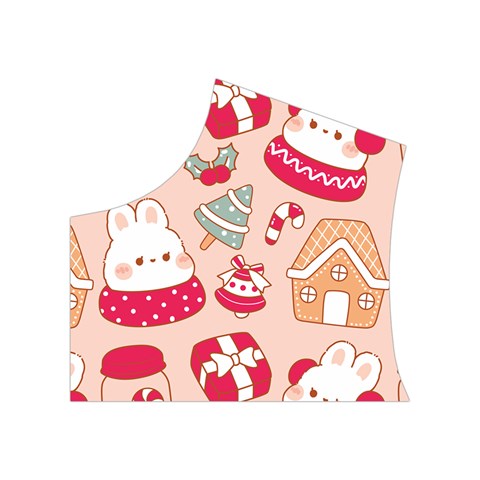 cute christmas cartoon Women s Button Up Vest from ArtsNow.com Top Left