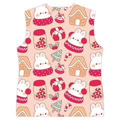 cute christmas cartoon Women s Button Up Vest from ArtsNow.com Back