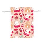 cute christmas cartoon Lightweight Drawstring Pouch (S)