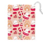 cute christmas cartoon Drawstring Pouch (4XL)