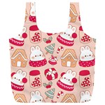 cute christmas cartoon Full Print Recycle Bag (XXL)