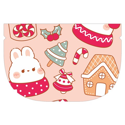 cute christmas cartoon Make Up Case (Small) from ArtsNow.com Side Right