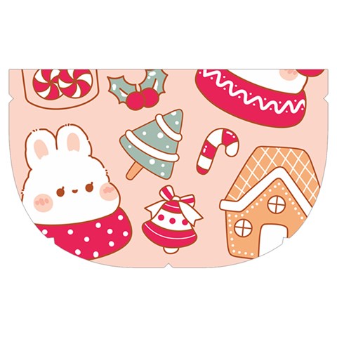 cute christmas cartoon Make Up Case (Medium) from ArtsNow.com Side Right