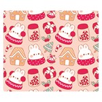 cute christmas cartoon Premium Plush Fleece Blanket (Small)