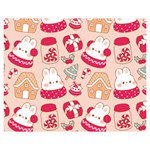 cute christmas cartoon Premium Plush Fleece Blanket (Medium)